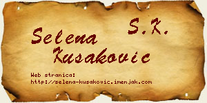 Selena Kušaković vizit kartica